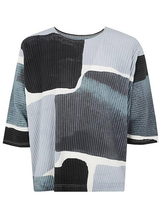 Landscape Short Sleeve T-Shirt Grey - ISSEY MIYAKE - BALAAN 1