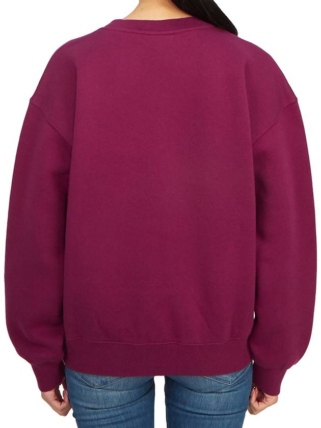 Women's Bold Fox Head Patch Comfort Sweatshirt Purple - MAISON KITSUNE - BALAAN 5