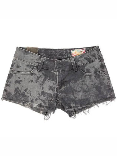 Camellia Exceed Washed Black Denim Shorts ACID - SIWY - BALAAN 1