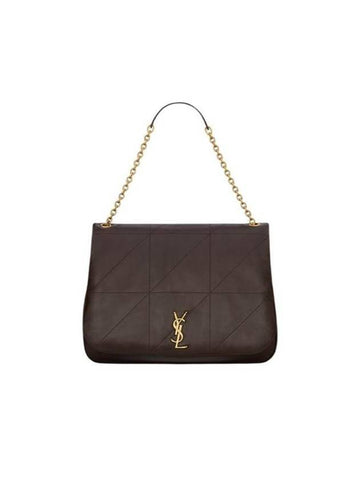 Jamie 4 3 Large Lambskin Shoulder Bag Arabica - SAINT LAURENT - BALAAN 1