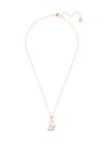 Darjeeling Swan Pendant Necklace Pink Rose Gold - SWAROVSKI - BALAAN 1