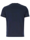 Heart Logo Patch Short Sleeve T-Shirt Navy - AMI - BALAAN 4