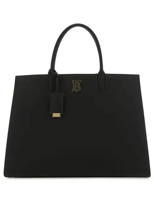 TB Logo Frances Medium Tote Bag Black - BURBERRY - BALAAN 2