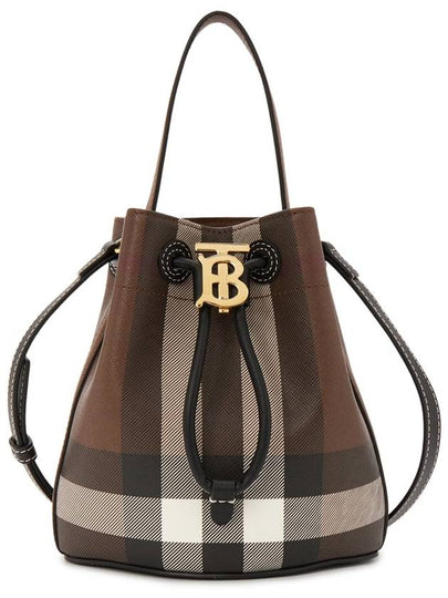 TB Mini Bucket Bag Dark Birch Brown - BURBERRY - BALAAN 2