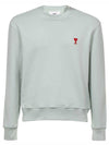 Small Heart Logo Sweatshirt Mint Green - AMI - BALAAN 2