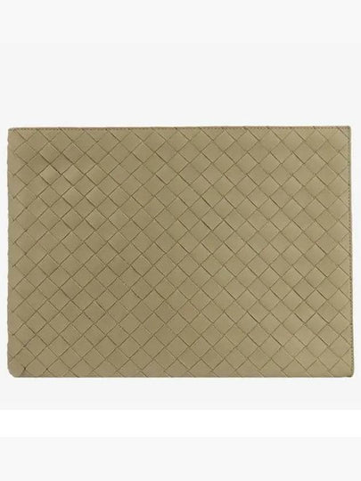 Intrecciato Half-Zip Clutch Bag Beige - BOTTEGA VENETA - BALAAN 2