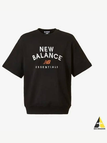 Uni Essential Shorts Sweatshirt 19 Black - NEW BALANCE - BALAAN 1