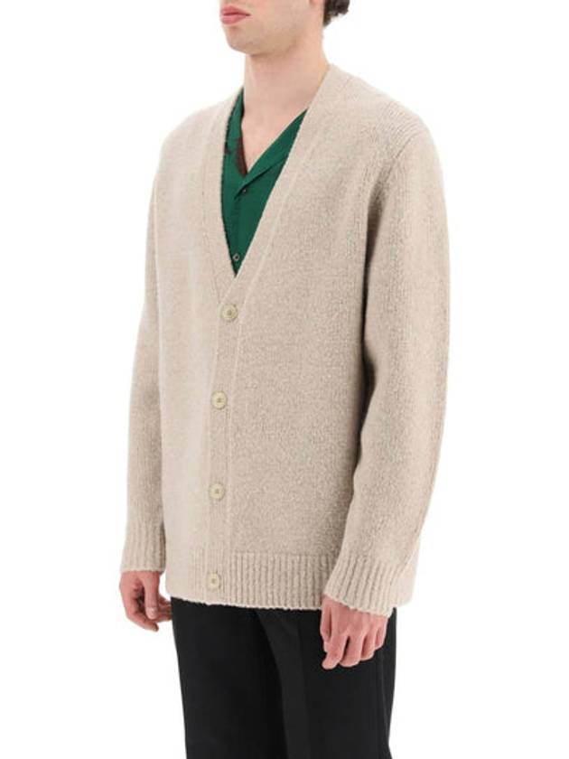 Wool Blend Cardigan Clay Beige - ACNE STUDIOS - BALAAN 5