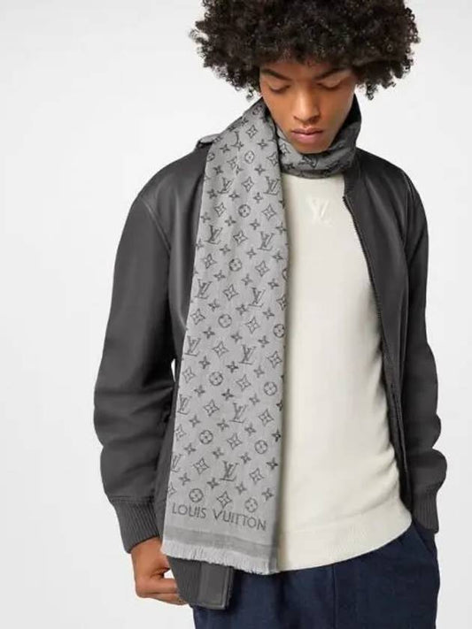 Monogram Essential Scarf Grey - LOUIS VUITTON - BALAAN 2