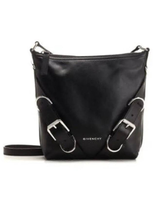 Voyou Buckle Calfskin Cross Bag Black - GIVENCHY - BALAAN 2