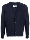 Cashmere Back Stitch Cardigan Navy - MAISON MARGIELA - BALAAN 2