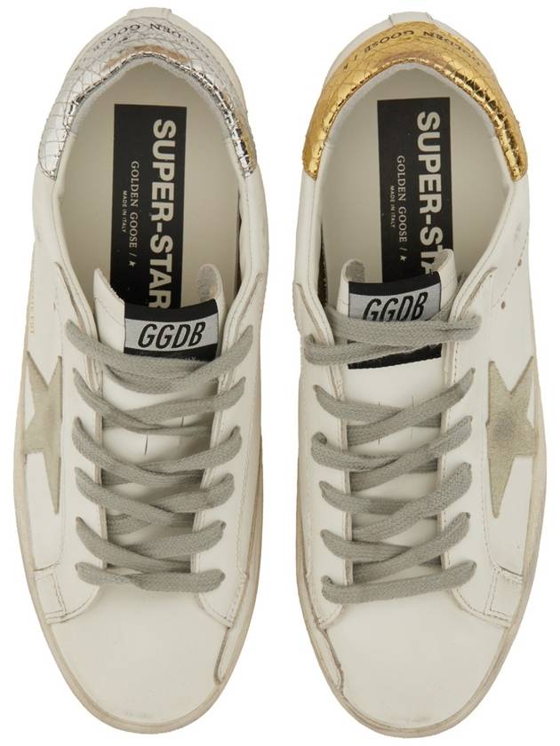 Silver Tab Super Star Low Top Sneakers White - GOLDEN GOOSE - BALAAN 7