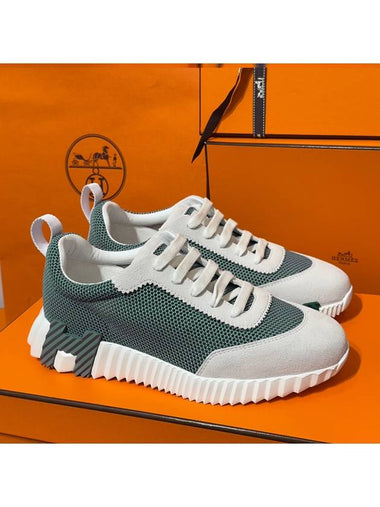 Women's Bouncing Sneakers Mint Mesh H Mint Logo - HERMES - BALAAN 1