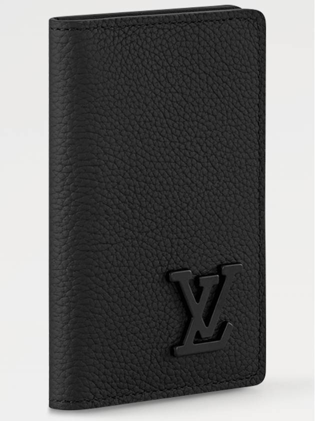 Aerogram Pocket Organizer Card Wallet Black - LOUIS VUITTON - BALAAN 3