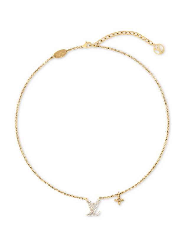 LV Iconic Crystal Necklace Gold - LOUIS VUITTON - BALAAN 6