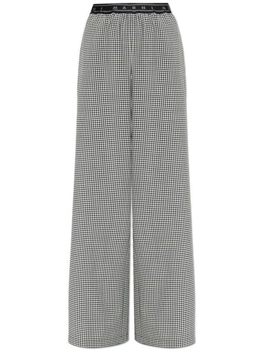 Marni Loose-fitting Trousers With Check Pattern, Women's, Black - MARNI - BALAAN 1