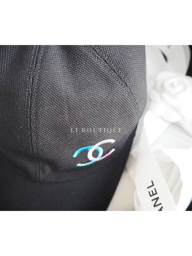 24C CC logo ball cap unisex neon black AA9702 - CHANEL - BALAAN 9