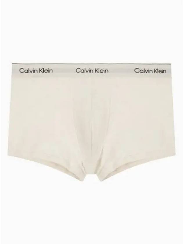 Logo Band Modern Cotton V Day Trunk Briefs Ivory - CALVIN KLEIN - BALAAN 2