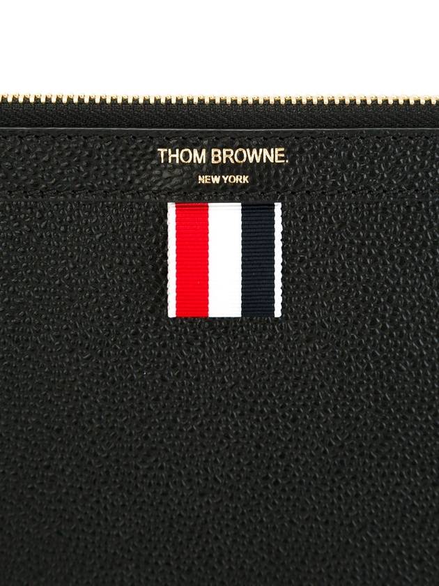 Medium Document Holder Clutch Bag Black - THOM BROWNE - BALAAN 8