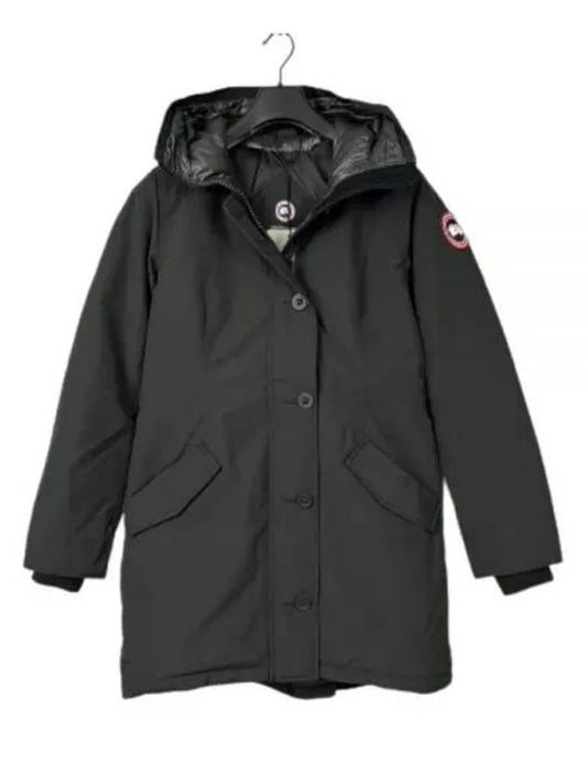 Women's Rossclair Hooded Parka Black - CANADA GOOSE - BALAAN 2