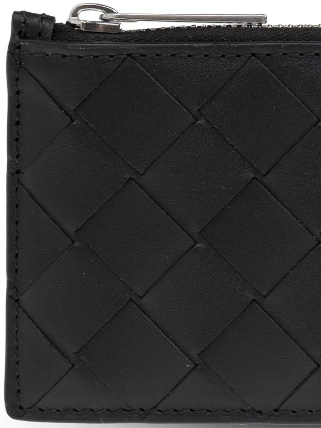 Bottega Veneta Leather Card Case, Men's, Black - BOTTEGA VENETA - BALAAN 5