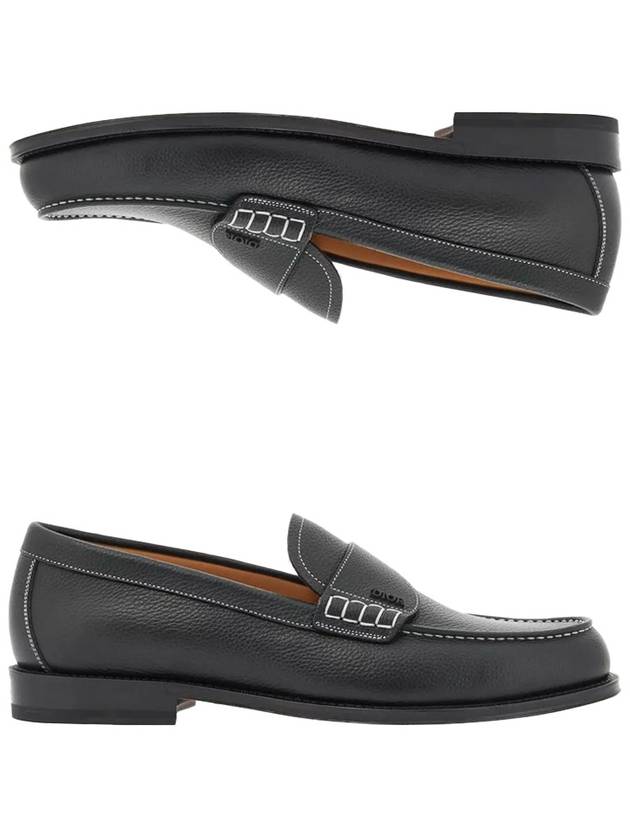 Granville Grained Calfskin Loafers Black - DIOR - BALAAN 2