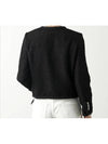 Chelsea Cashmere Bouclette Natté Jacket Black - CELINE - BALAAN 4