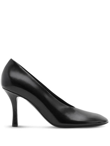 Baby Leather Pumps Black - BURBERRY - BALAAN 1