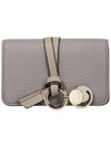 Alphabet Leather Flap Card Wallet Grey - CHLOE - BALAAN 2