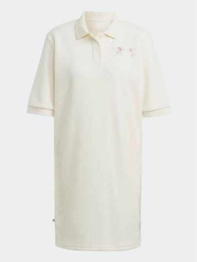 Classic Logo Polo Short Dress Cream White - ADIDAS - BALAAN 2