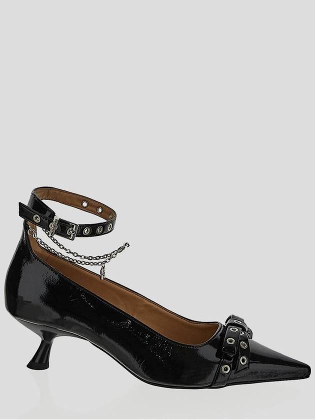 Kitten Bow Detail Pumps Black - GANNI - BALAAN 2