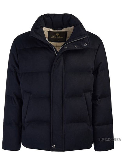 Giulio Puffer Jacket Navy Blue - LORO PIANA - BALAAN 2