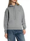 Bold Fox Head Patch Comfort Hoodie Grey - MAISON KITSUNE - BALAAN 4