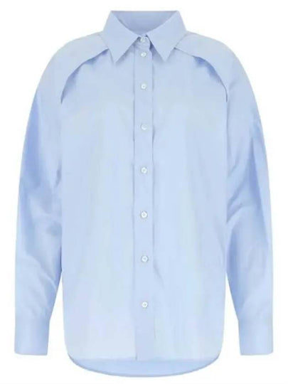 Cut-Out Detail Shirt Sky Blue - MAISON MARGIELA - BALAAN 2