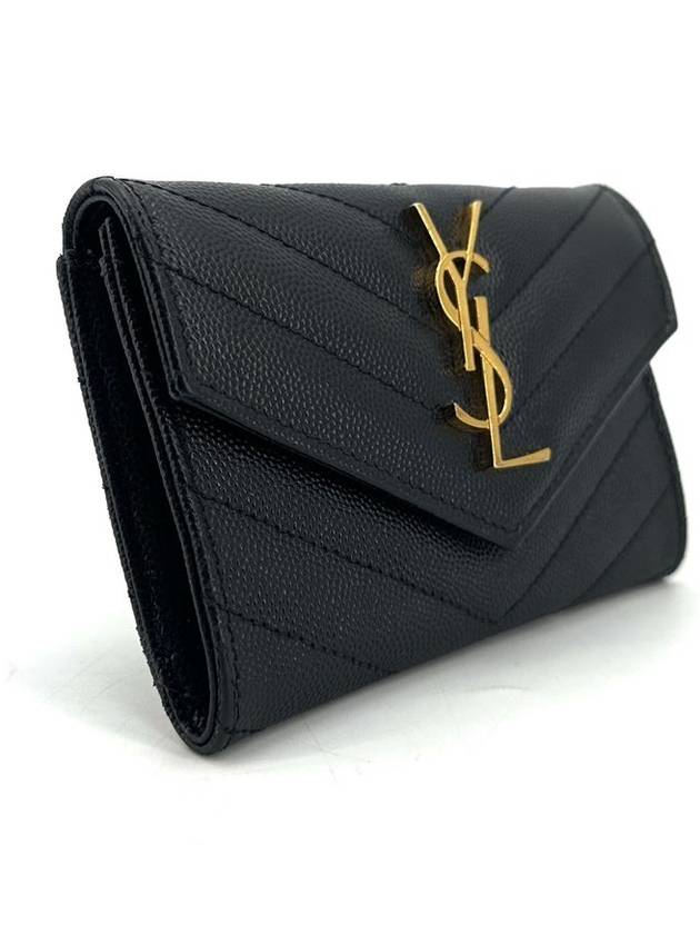 Envelope gold card wallet 414404 - SAINT LAURENT - BALAAN 4