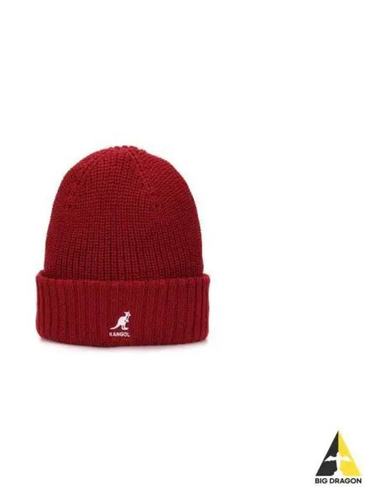 Merino Wool Ribbed Beanie 3663 Cranberry - KANGOL - BALAAN 1