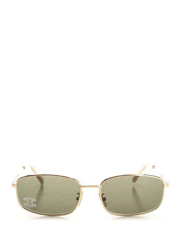 Triomphe Rhinestone Sunglasses Gold Green - CELINE - BALAAN 1