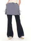 Collar Skirt Track Pants Navy - ZIZEMUSEUM - BALAAN 1