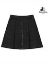 Women s long length padded A line skirt 4034LXWP BLACK - BLACK&WHITE - BALAAN 1