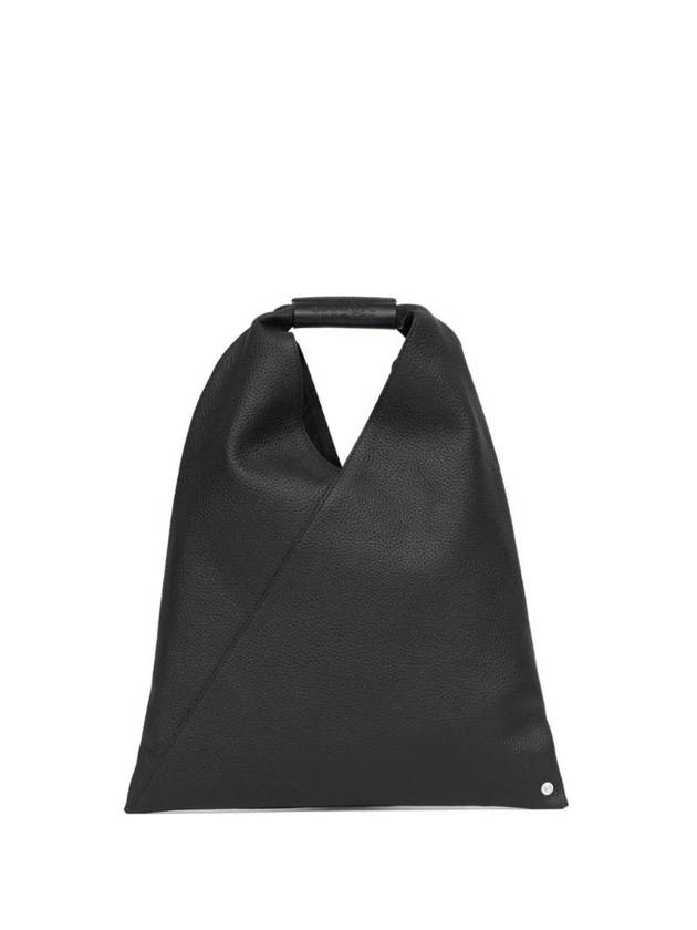 Japanese Leather Small Tote Bag Black - MAISON MARGIELA - BALAAN 1