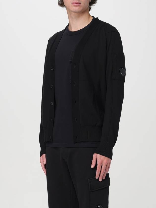 Lens Cotton Cardigan Black - CP COMPANY - BALAAN 2