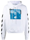 Men's Mona Lisa Over Brushed Hoodie White - OFF WHITE - BALAAN 2