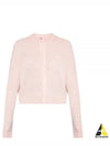 Face Patch Crop Cardigan Pink - ACNE STUDIOS - BALAAN 2