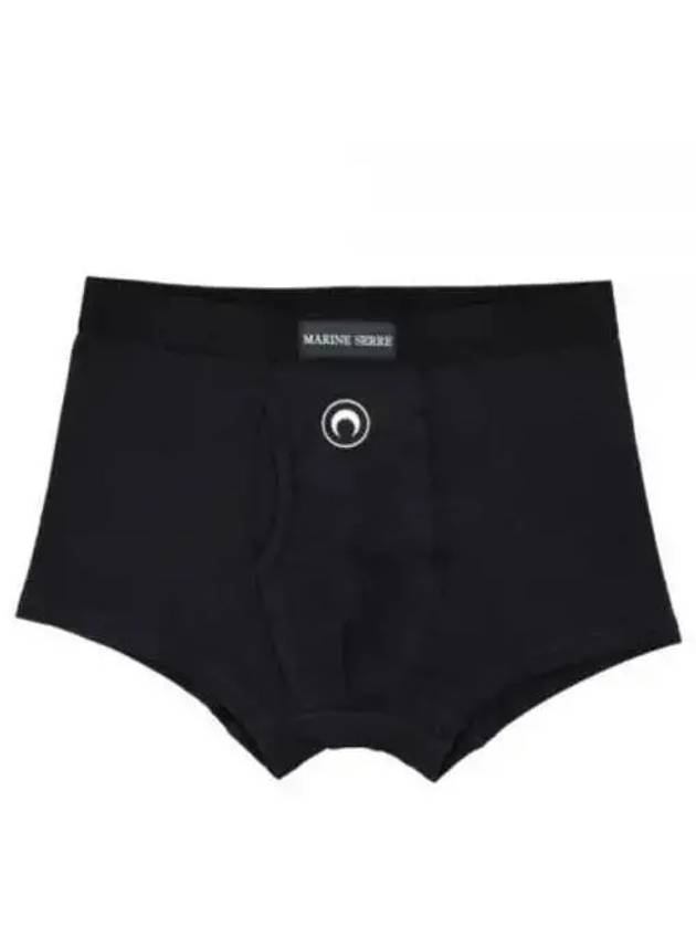 24 MUW030CJER0011 BK99 Organic Cotton Ribbed Boxer Briefs - MARINE SERRE - BALAAN 1