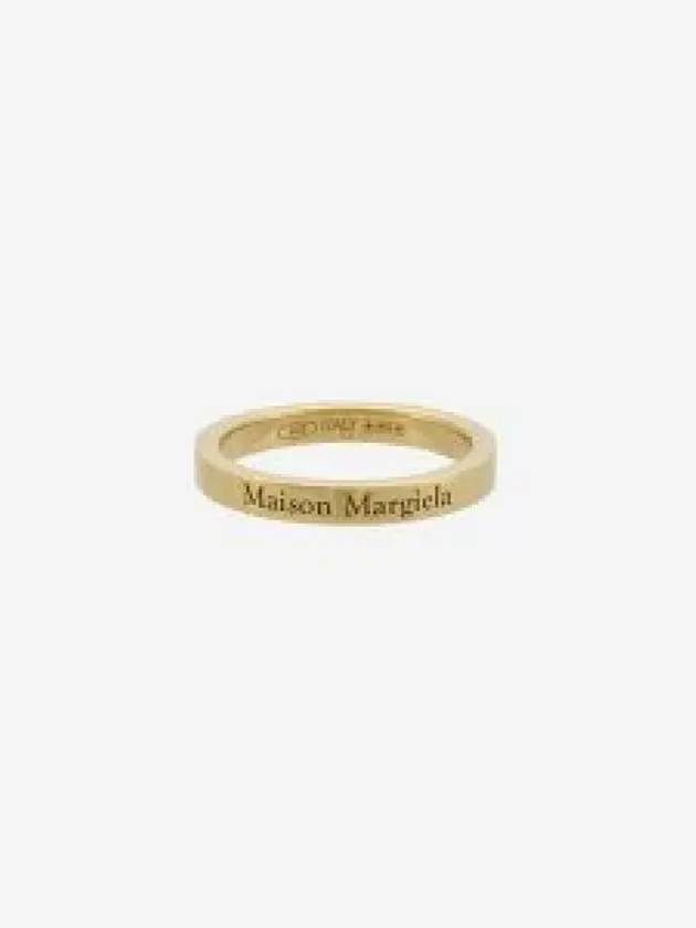 Engraving Logo Palladium Ring Gold - MAISON MARGIELA - BALAAN 2