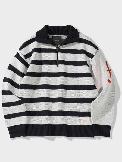 Gondolier wool zip-up knit navy - FFEFF STUDIO - BALAAN 2