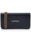 Cash Chain Wallet Mini Calfskin Cross Bag Black - BALENCIAGA - BALAAN 2