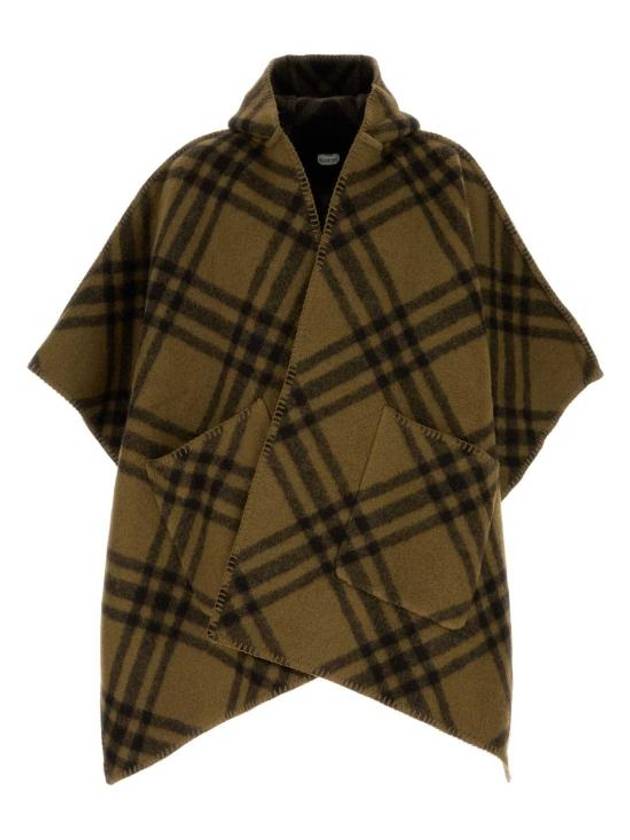 Reversible Check Wool Cape Camp - BURBERRY - BALAAN 1