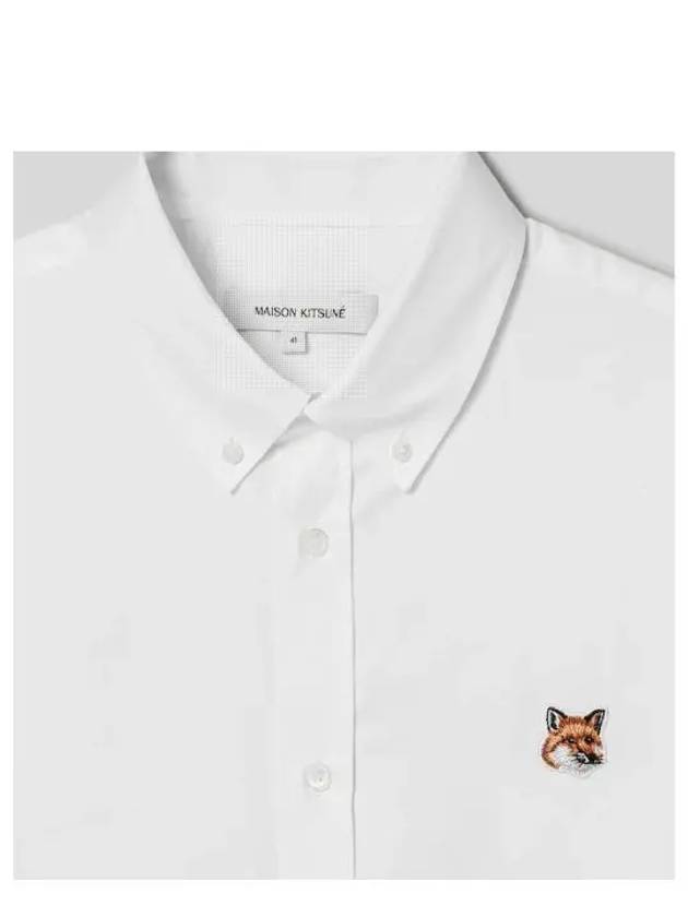 Fox Head Long Sleeve Shirt White - MAISON KITSUNE - BALAAN 8