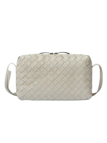 Intrecciato Leather Mini Cross Bag Beige - BOTTEGA VENETA - BALAAN 1